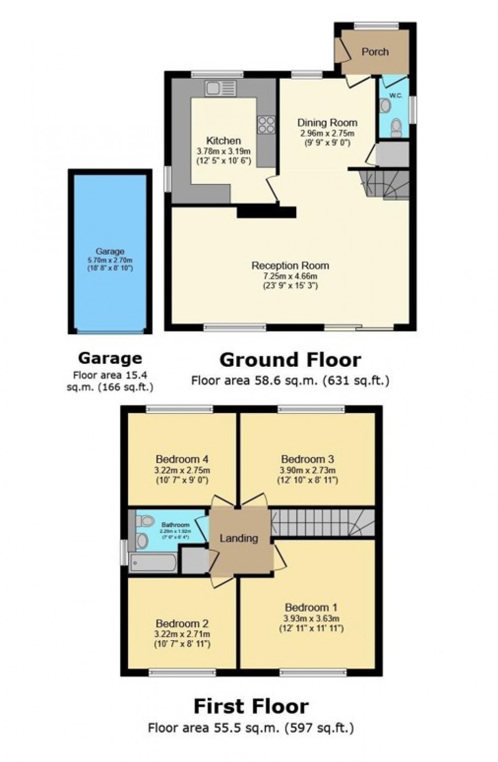 Floorplan for Chesham, Buckinghamshire, HP5