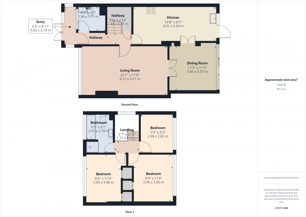 Floorplan for Chesham, Buckinghamshire, HP5