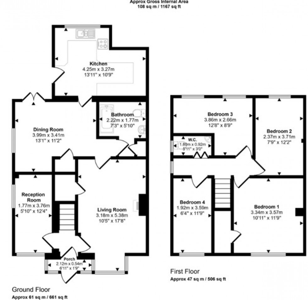 Floorplan for Chesham, Buckinghamshire, HP5