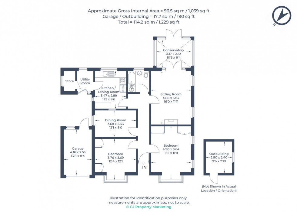 Floorplan for Chesham, Buckinghamshire, HP5