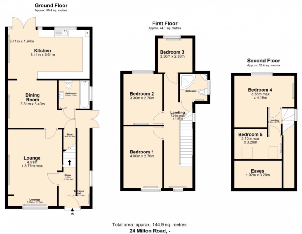 Floorplan for Chesham, Buckinghamshire, HP5