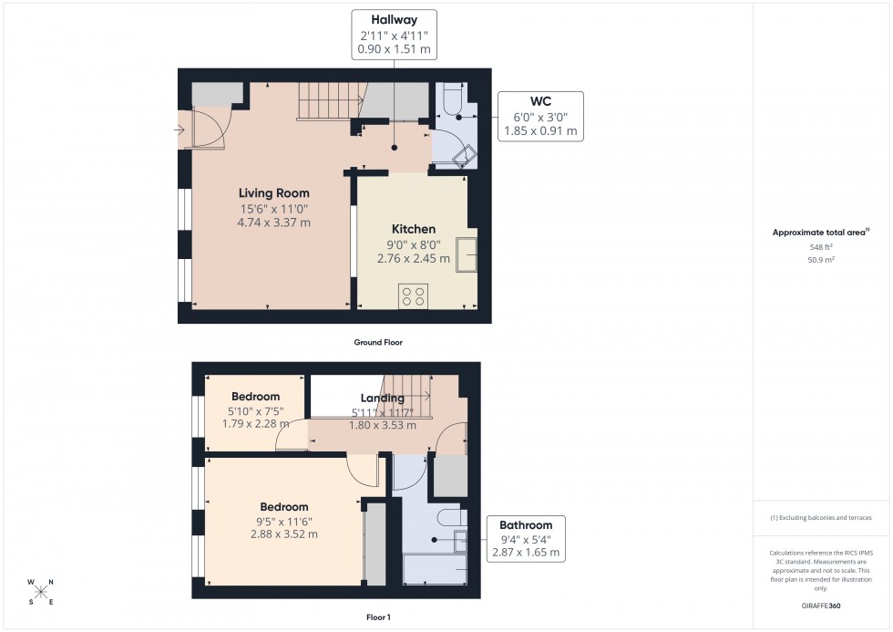 Floorplan for Chesham, Buckinghamshire, HP5