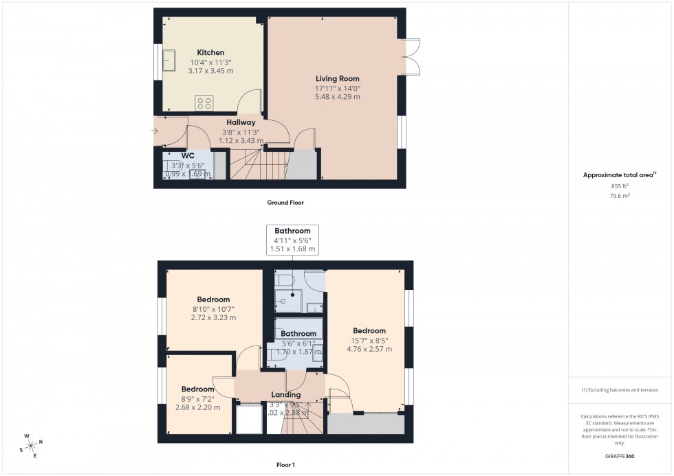 Floorplan for Chesham, Buckinghamshire, HP5