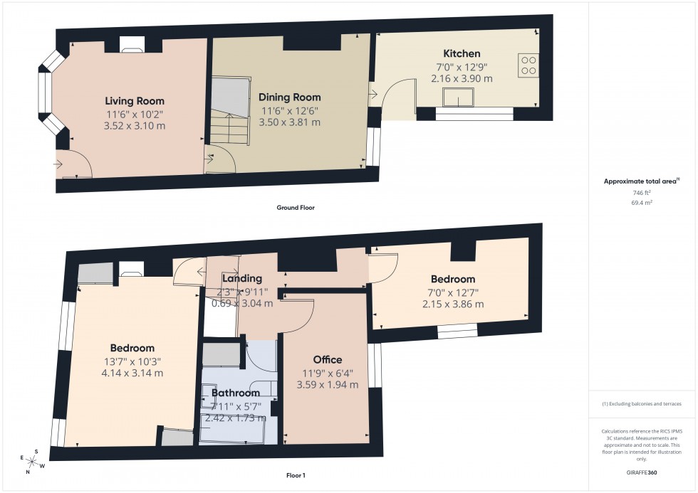 Floorplan for Chesham, Buckinghamshire, HP5