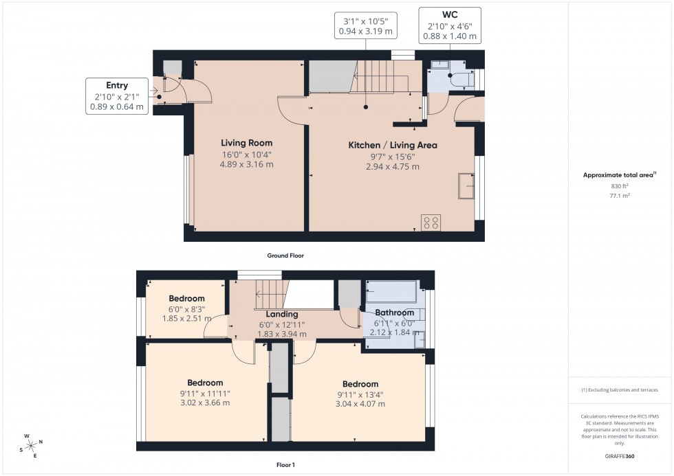 Floorplan for Chesham, Buckinghamshire, HP5