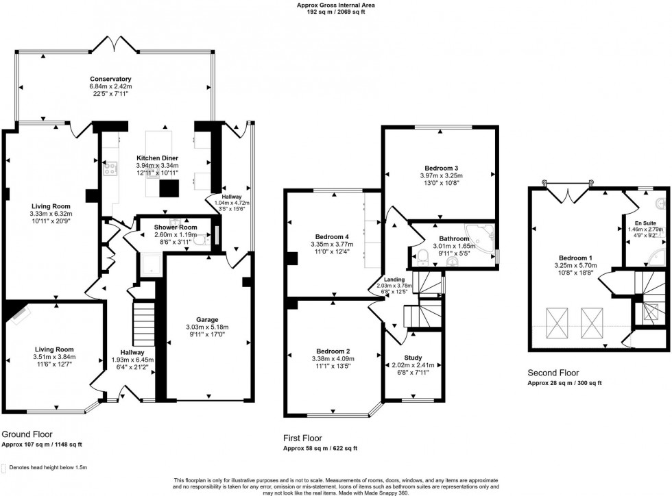 Floorplan for Chesham, Buckinghamshire, HP5