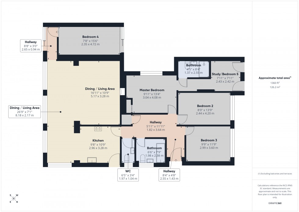 Floorplan for Chartridge, Chesham, HP5