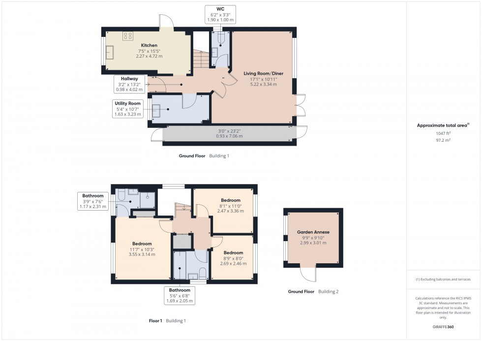 Floorplan for Chesham, Buckinghamshire, HP5