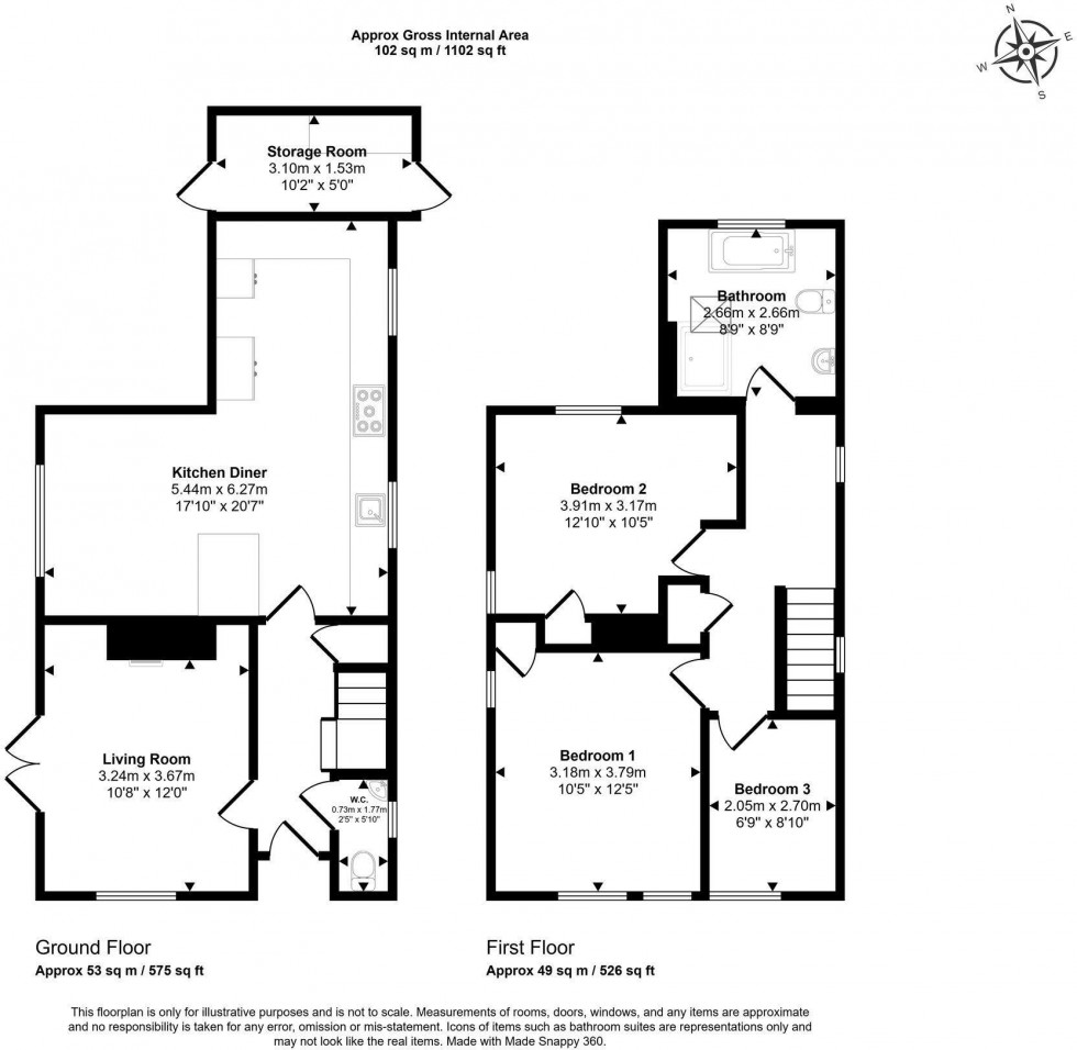Floorplan for Chesham, Buckinghamshire, HP5