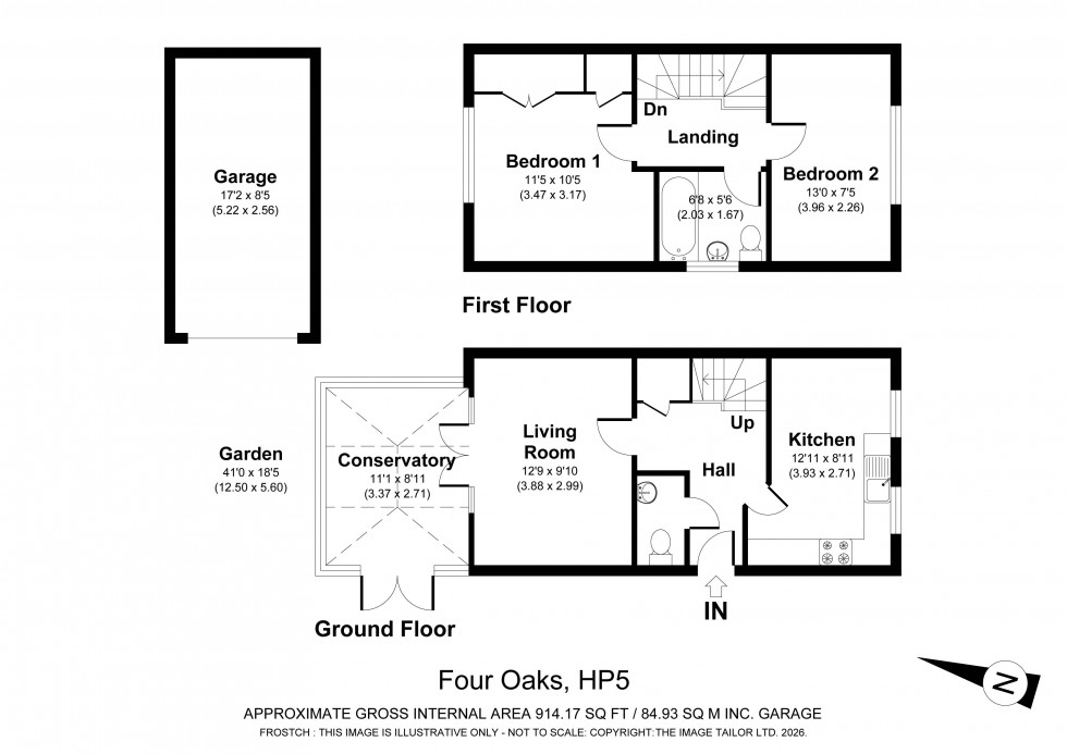 Floorplan for Chesham, Buckinghamshire, HP5