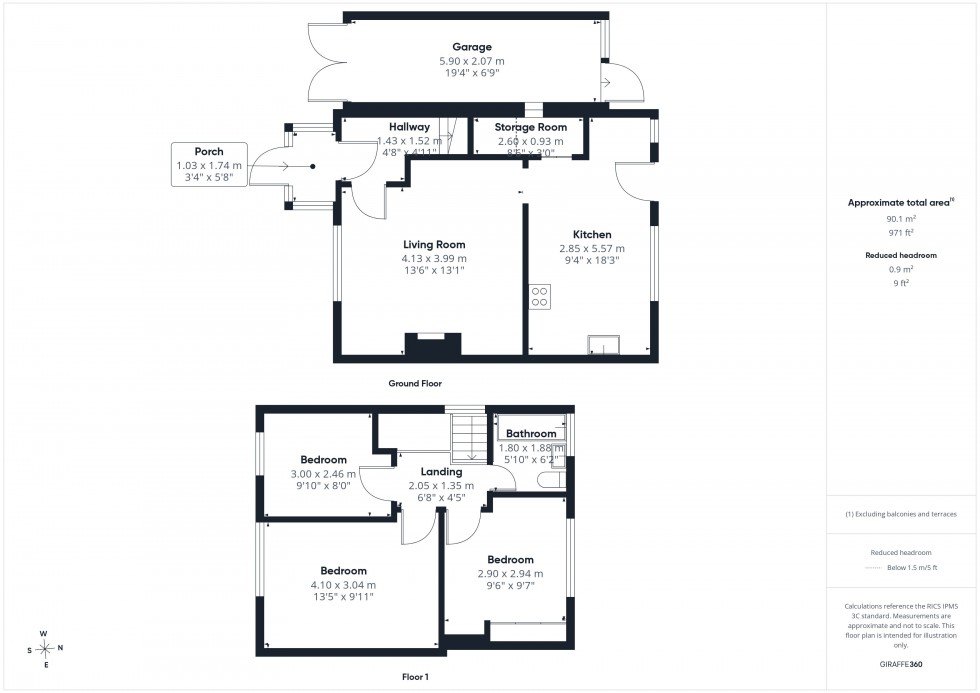 Floorplan for Chesham, Buckinghamshire, HP5