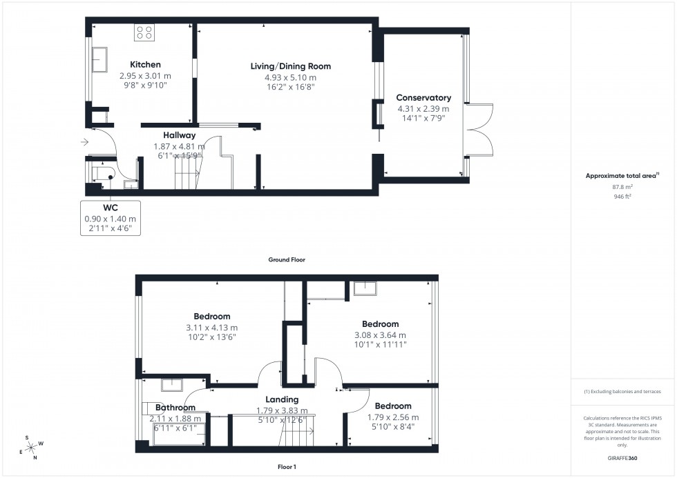 Floorplan for Chesham, Buckinghamshire, HP5
