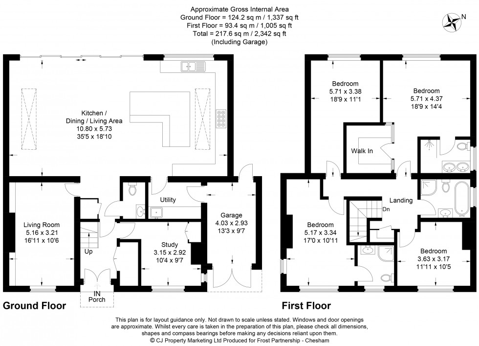 Floorplan for Chesham, Buckinghamshire, HP5