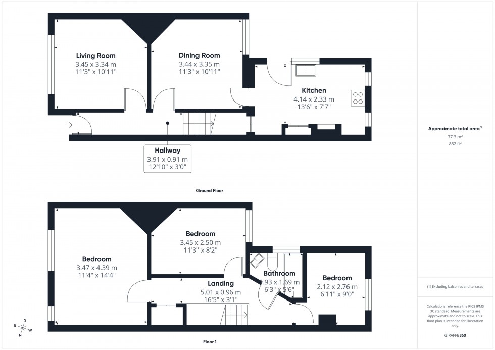 Floorplan for Chesham, Buckinghamshire, HP5