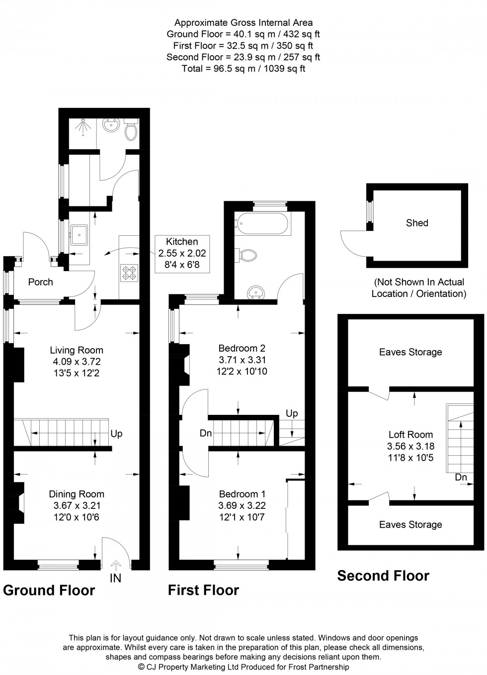 Floorplan for Chesham, Buckinghamshire, HP5