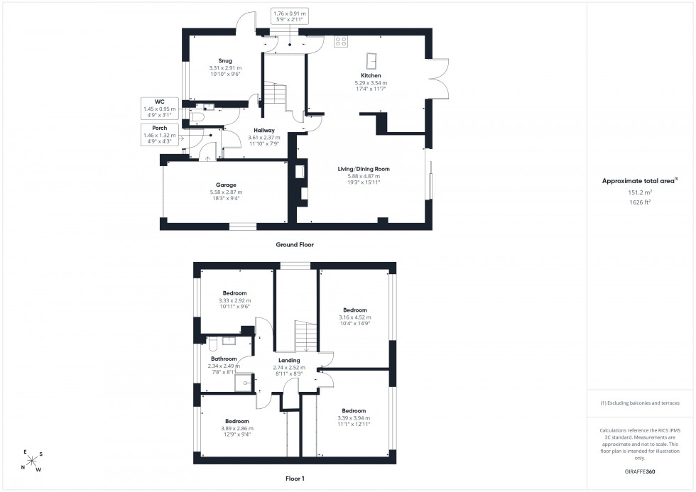 Floorplan for Chesham, Buckinghamshire, HP5