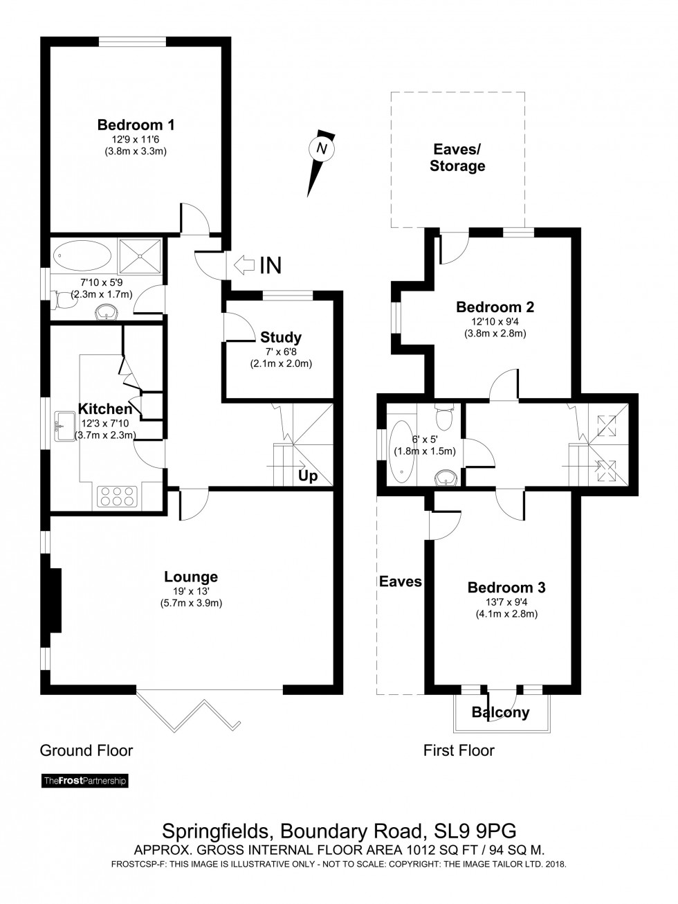 Floorplan for Boundary Road, Chalfont St Peter, SL9