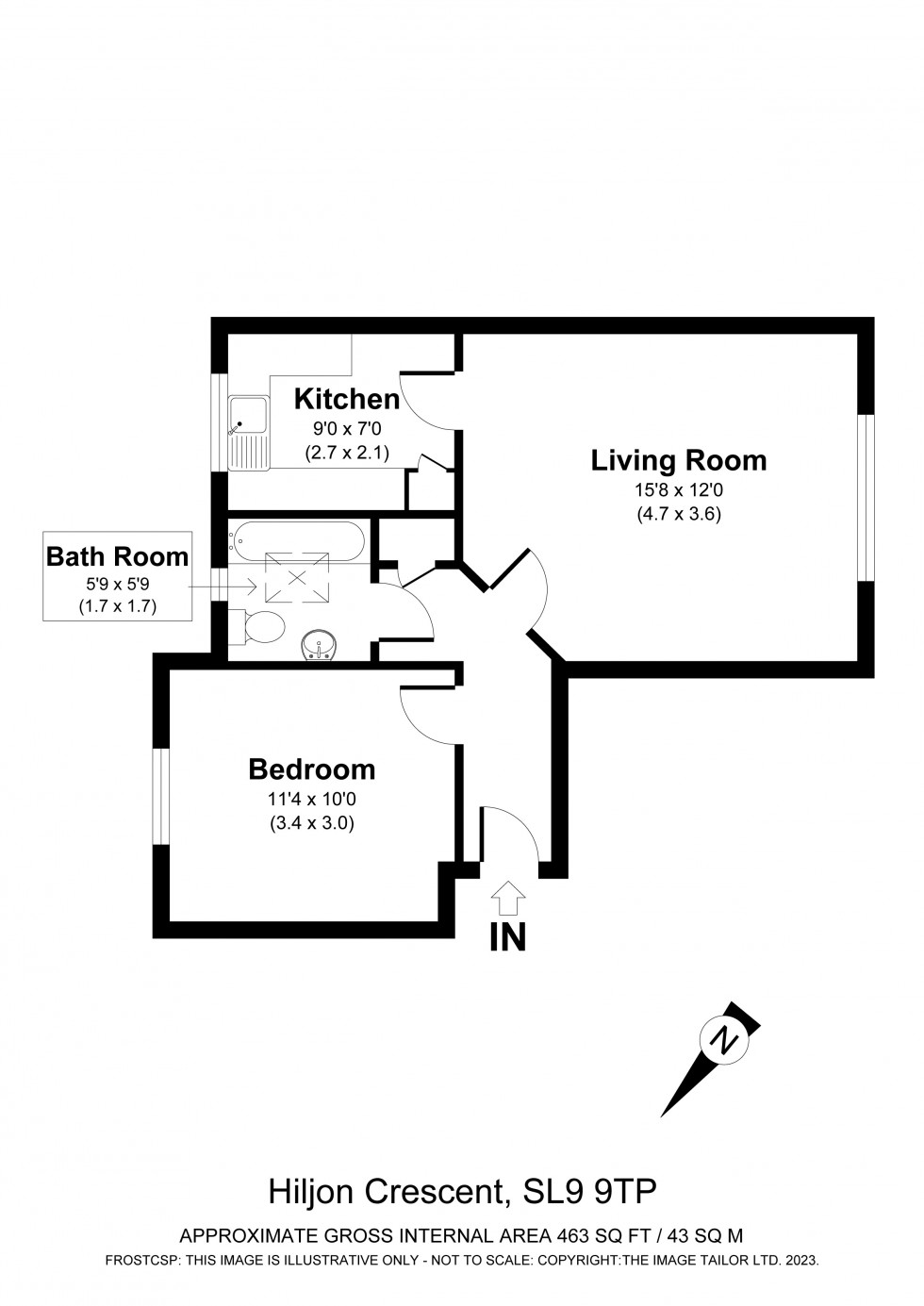 Floorplan for Chalfont St. Peter, Buckinghamshire, SL9