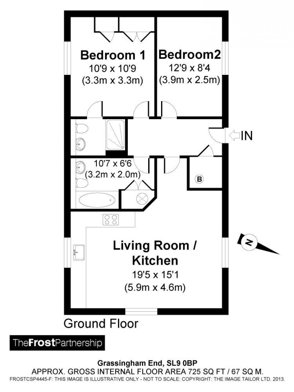 Floorplan for Chalfont St Peter, Buckinghamshire, SL9