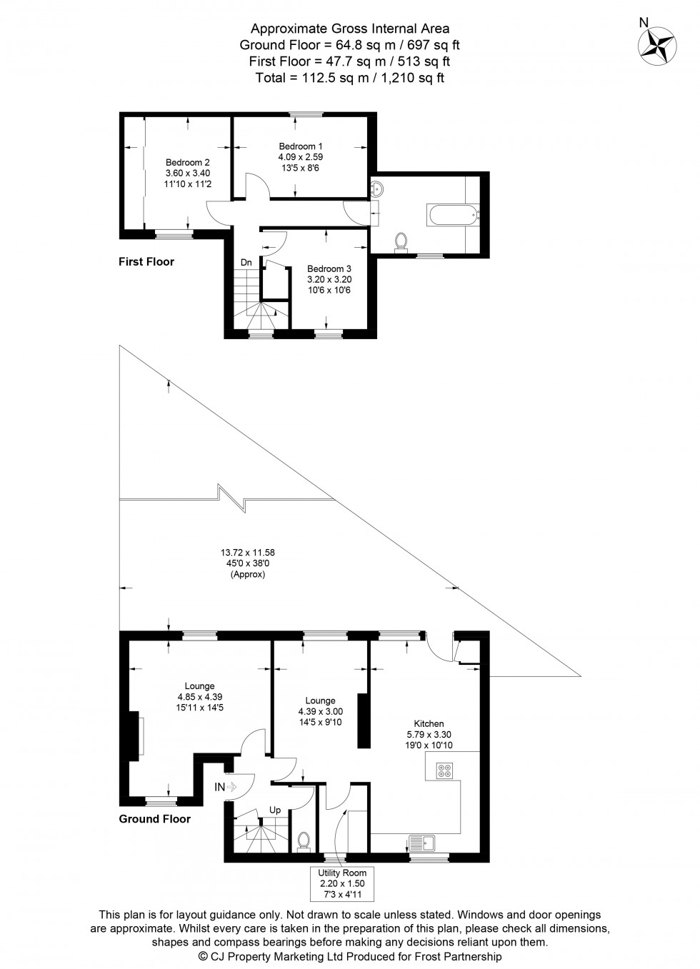 Floorplan for Chalfont St. Peter, Gerrards Cross, SL9