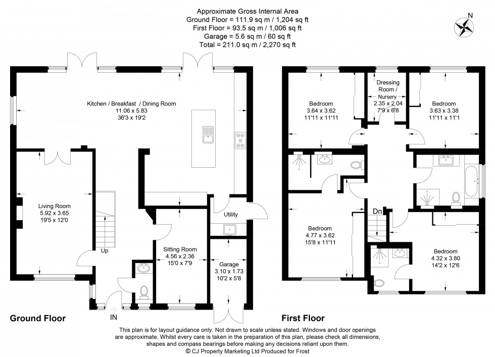 Floorplan for Chalfont St. Peter, Gerrards Cross, SL9