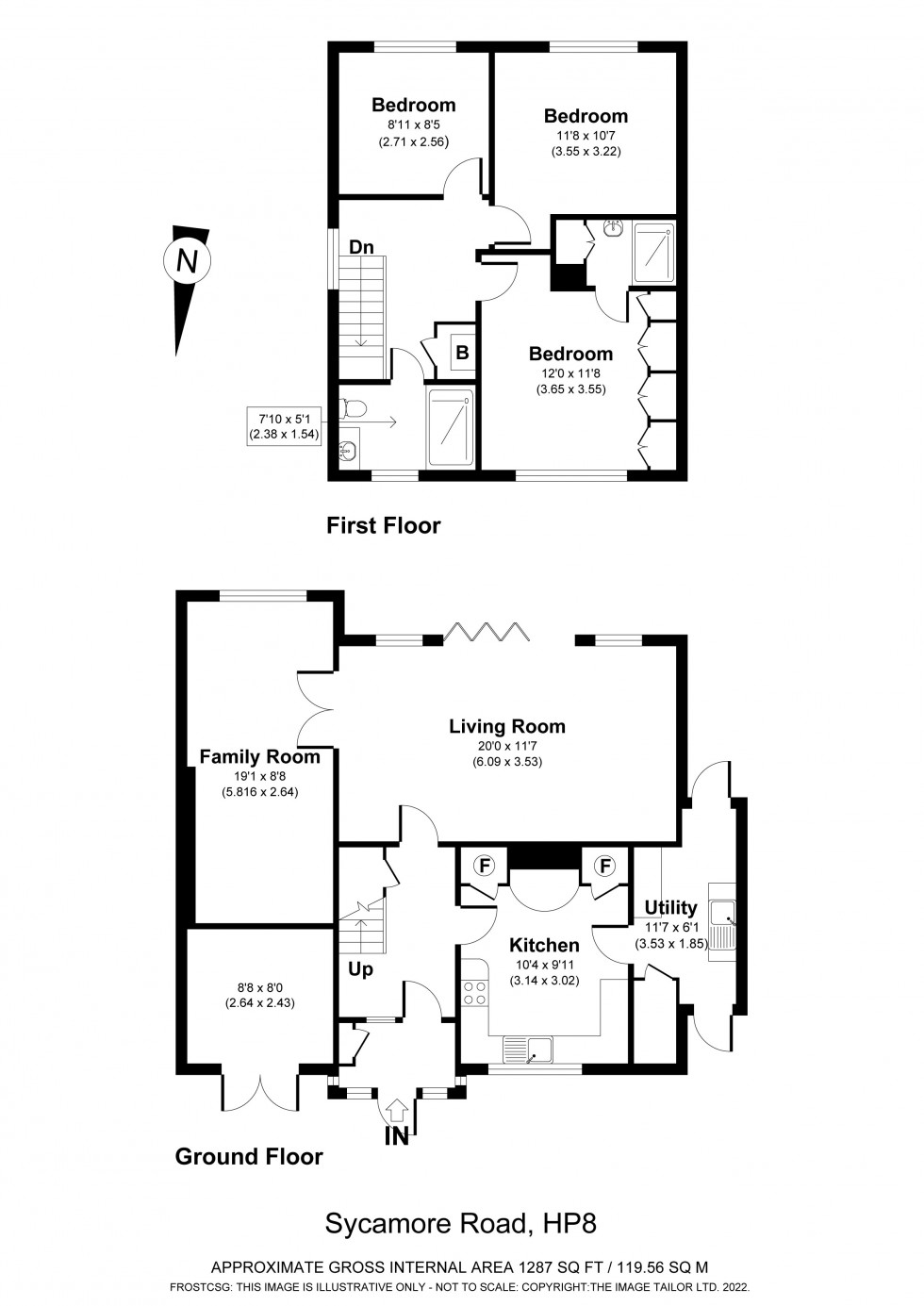 Floorplan for Chalfont St Giles, Buckinghamshire, HP8
