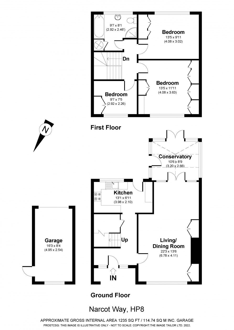 Floorplan for Chalfont St Giles, Buckinghamshire, HP8