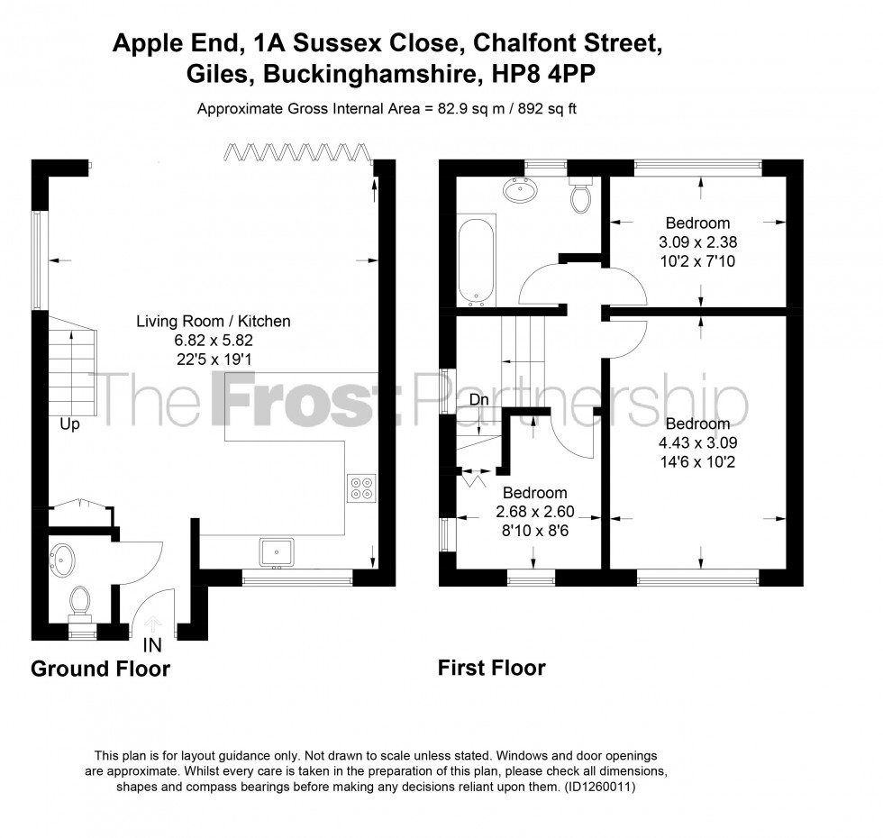 Floorplan for Chalfont St Giles, Buckinghamshire, HP8
