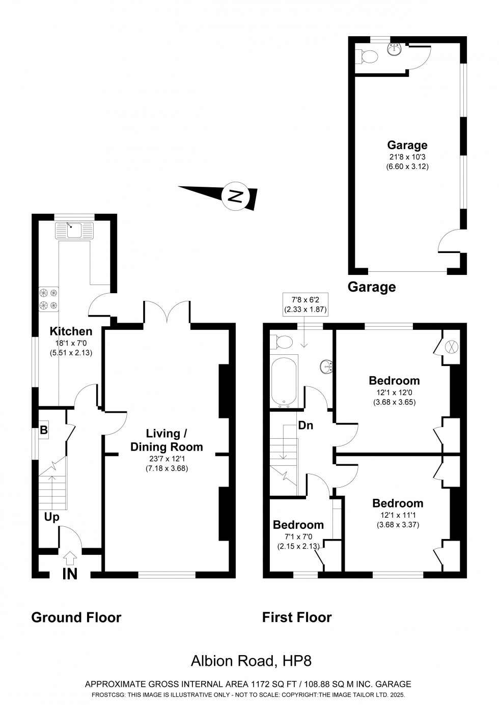Floorplan for Chalfont St. Giles, Buckinghamshire, HP8