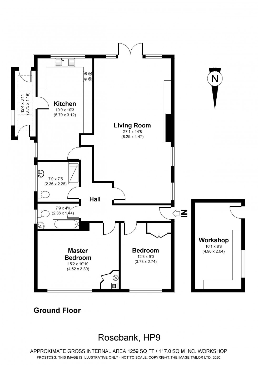 Floorplan for New Barn Lane, Seer Green, HP9