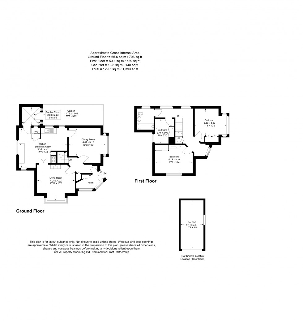 Floorplan for Bowstridge Lane, Chalfont St Giles, HP8