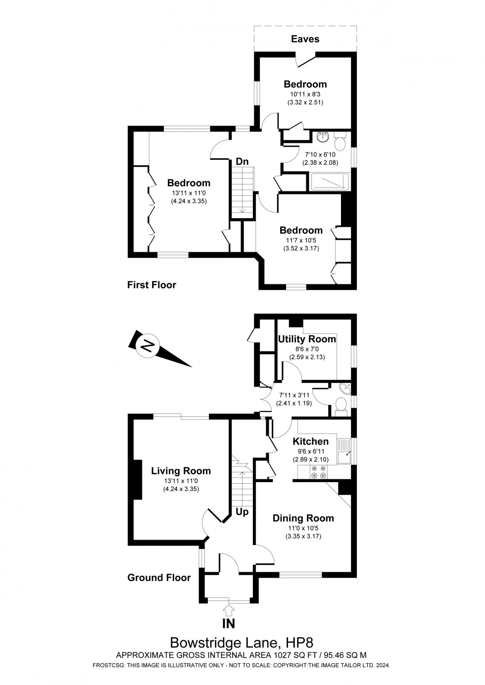 Floorplan for Chalfont St. Giles, Buckinghamshire, HP8