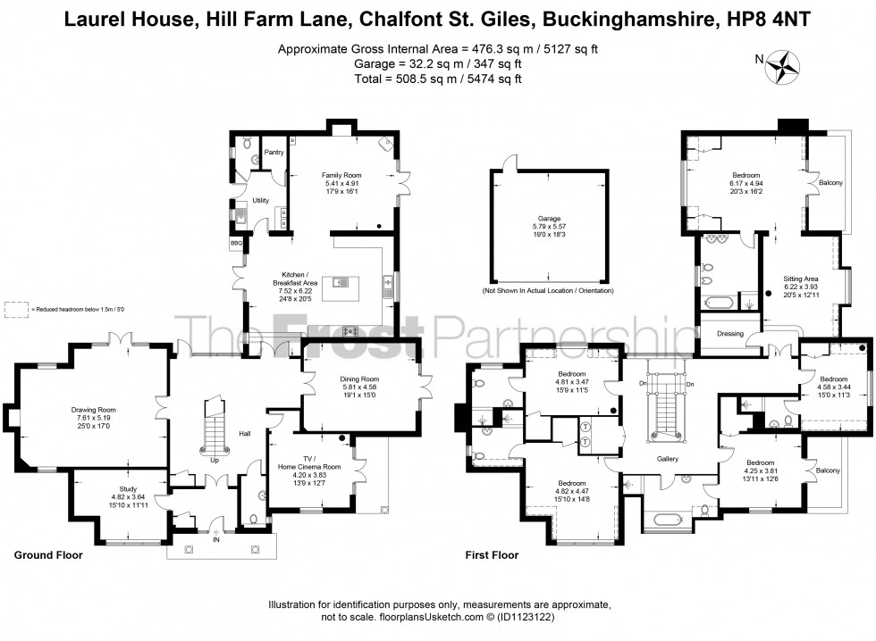 Floorplan for Chalfont St. Giles, Buckinghamshire, HP8