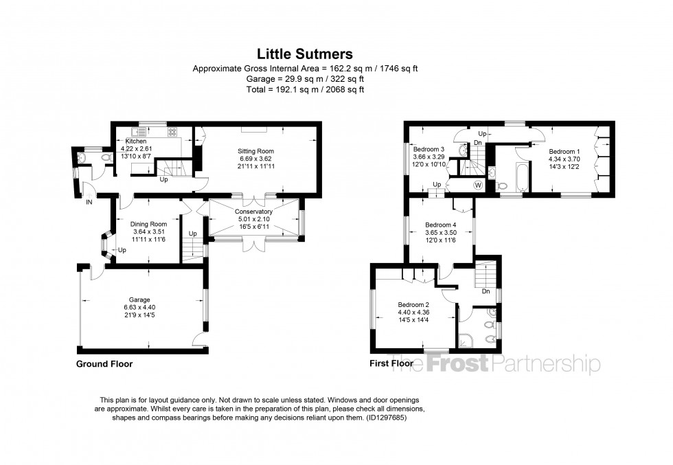 Floorplan for Chalfont St. Giles, Buckinghamshire, HP8