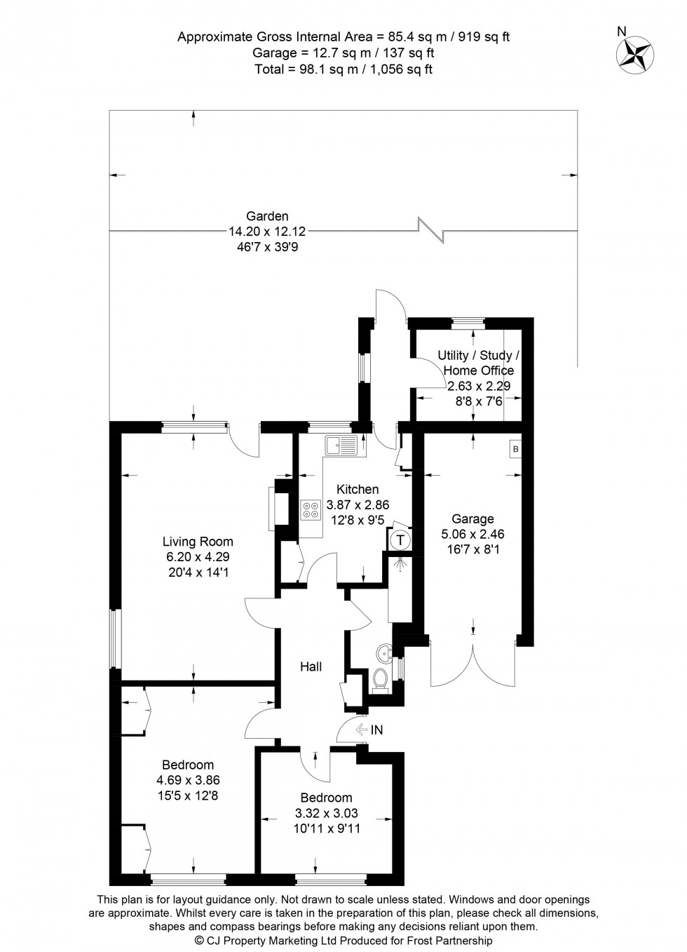 Floorplan for Chalfont St. Giles, Buckinghamshire, HP8