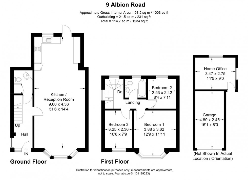 Floorplan for Chalfont St. Giles, Buckinghamshire, HP8