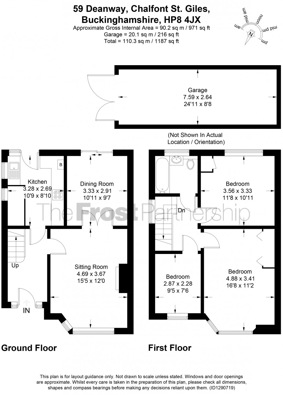 Floorplan for Chalfont St. Giles, Buckinghamshire, HP8