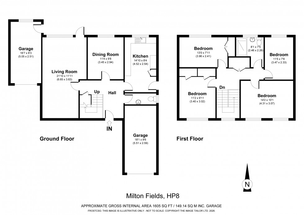 Floorplan for Chalfont St Giles, Buckinghamshire, HP8