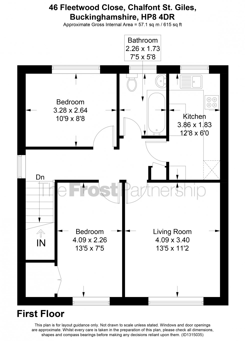 Floorplan for Chalfont St. Giles, Buckinghamshire, HP8