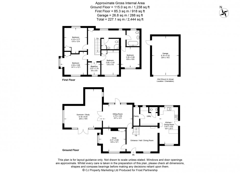 Floorplan for Chalfont St. Peter, Gerrards Cross, SL9