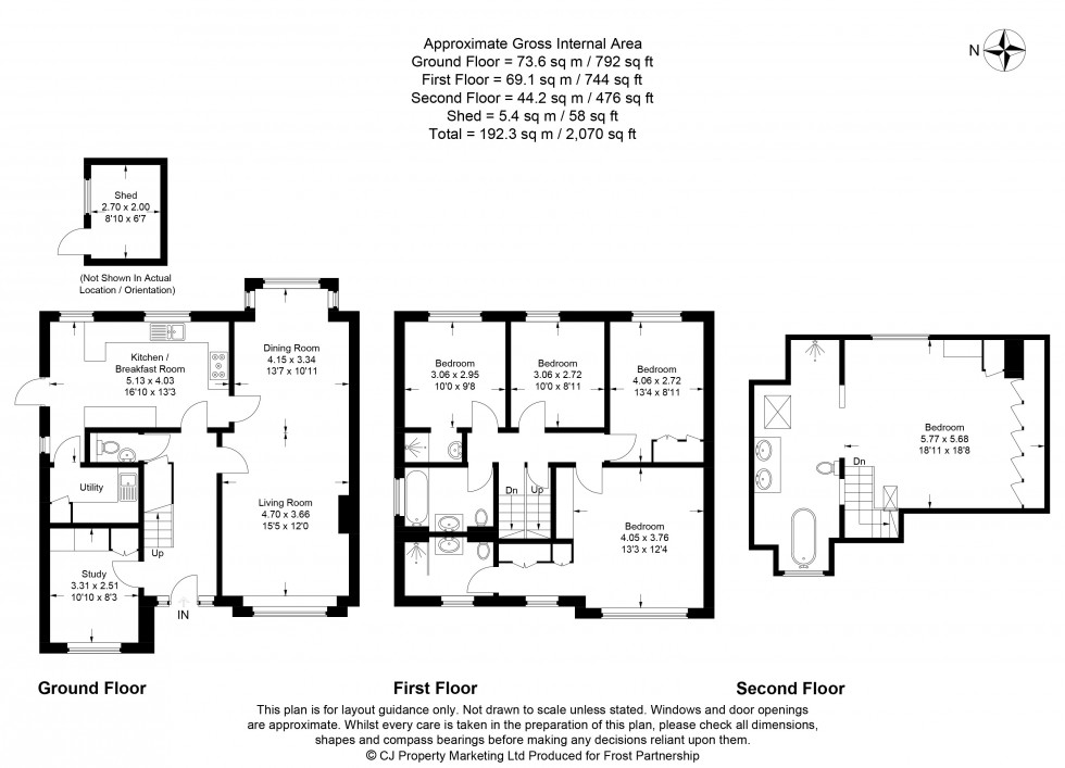 Floorplan for Chalfont St Peter, Buckinghamshire, SL9