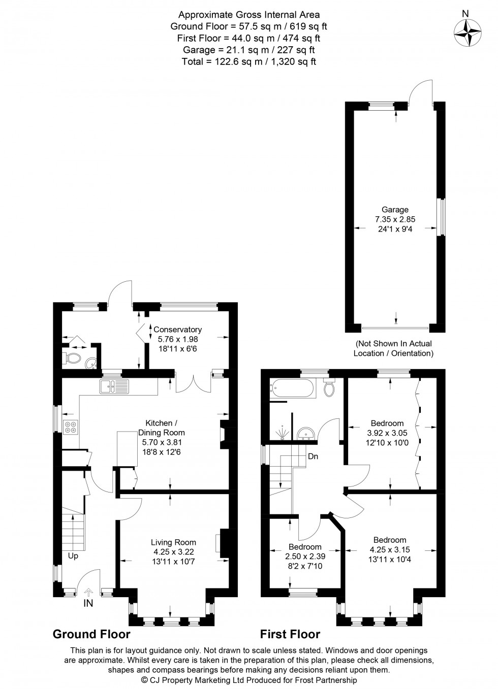Floorplan for Chalfont St Peter, Buckinghamshire, SL9