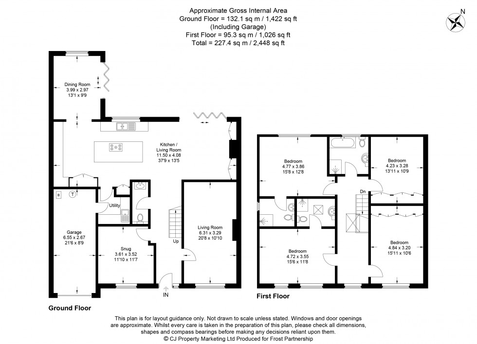 Floorplan for Chalfont St Peter, Buckinghamshire, SL9