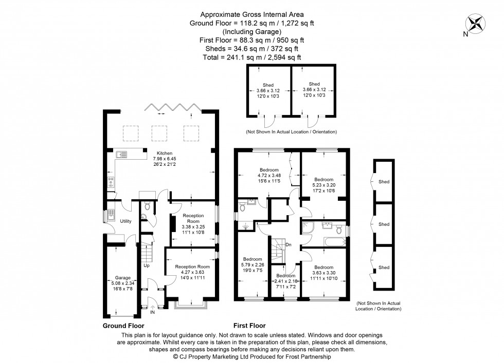 Floorplan for Chalfont St Peter, Chalfont Saint Peter, SL9