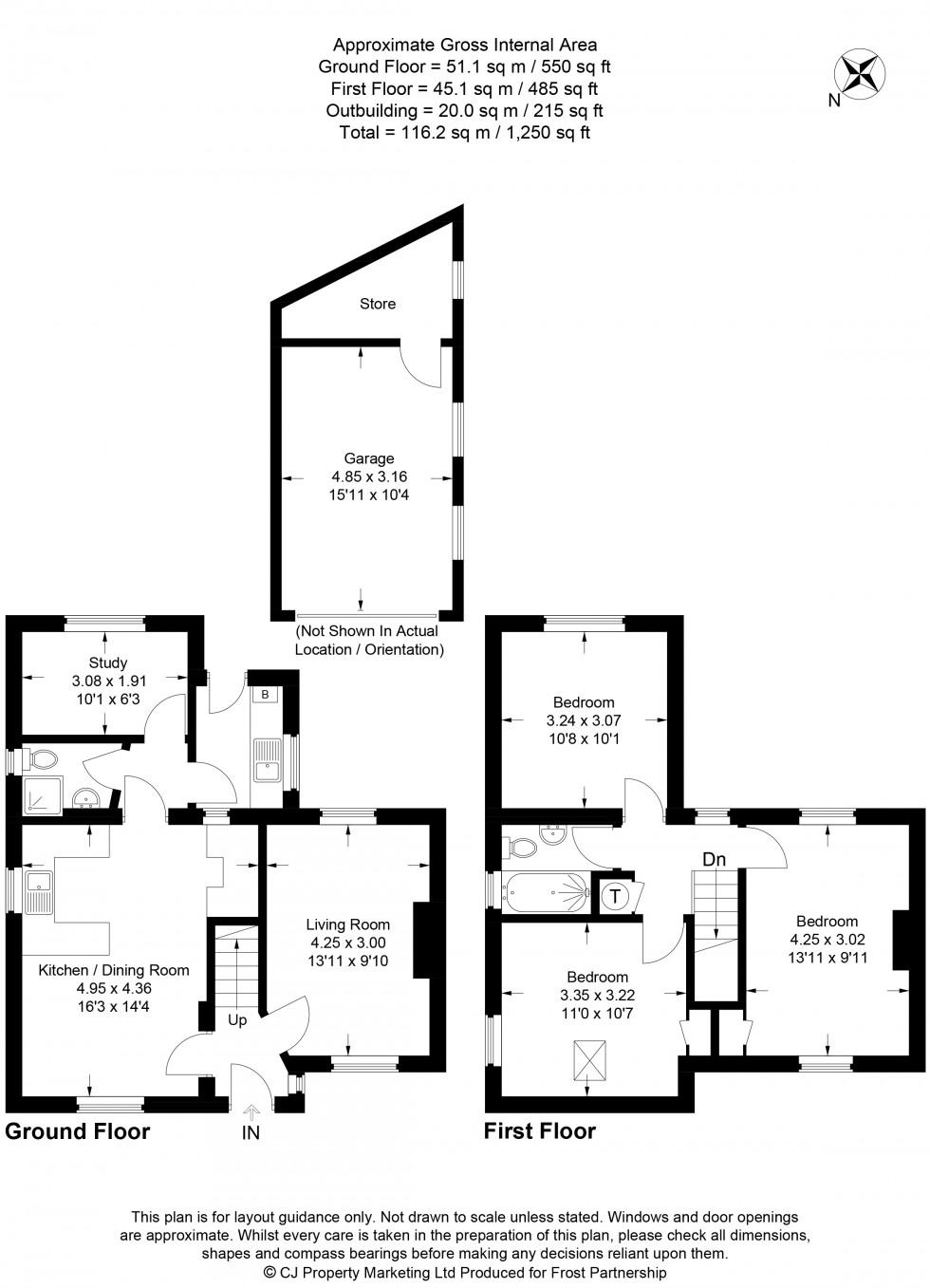 Floorplan for Chalfont St Peter, Buckinghamshire, SL9