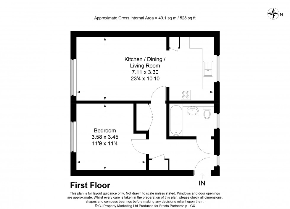 Floorplan for Cordons Close, Chalfont St Peter, SL9