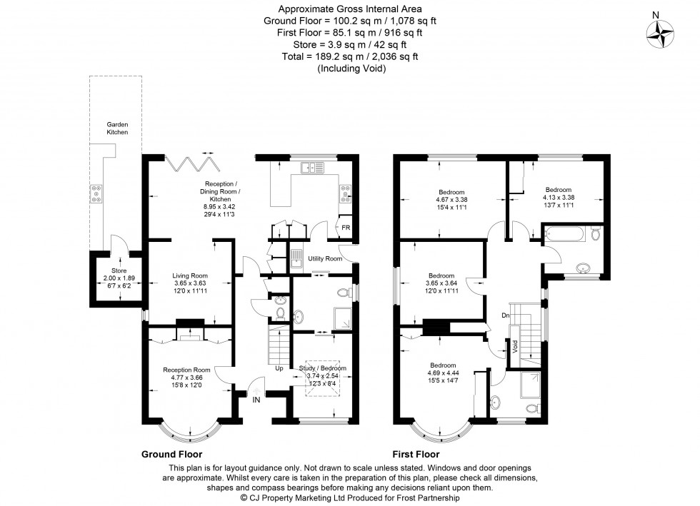 Floorplan for Chalfont St Peter, Buckinghamshire, SL9