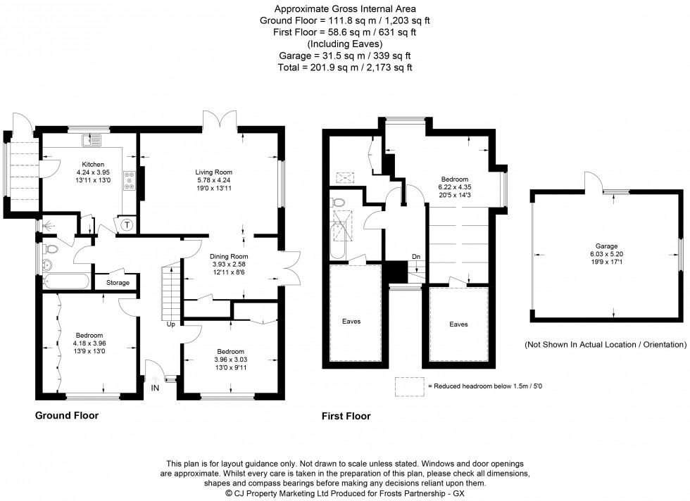 Floorplan for Chalfont St. Peter, Buckinghamshire, SL9
