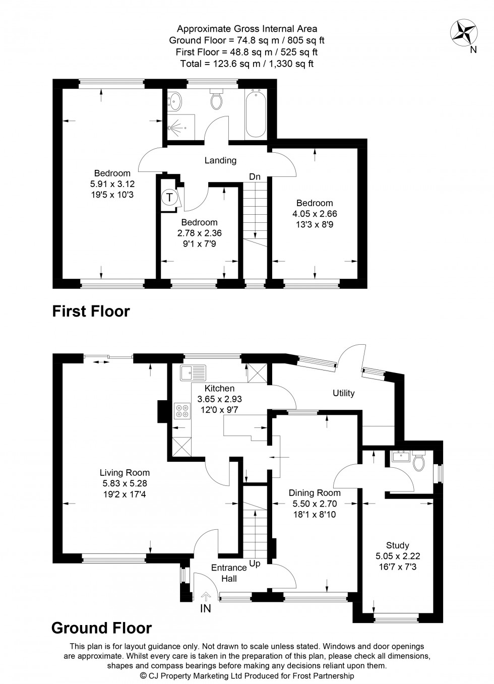 Floorplan for Chalfont St. Peter, Gerrards Cross, SL9