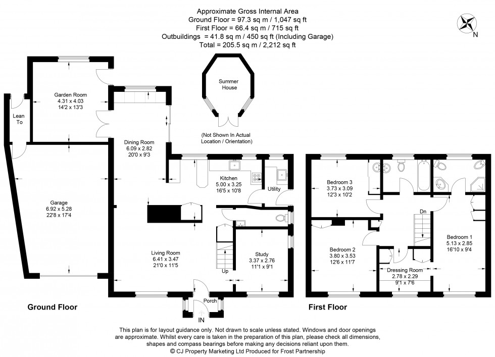 Floorplan for Chalfont St. Peter, Buckinghamshire, SL9